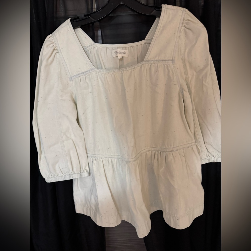 Madewell Light Cream Blouse